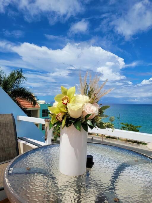 Summer All Year! Oceanfront With Pool A/C Aguadilla Dış mekan fotoğraf