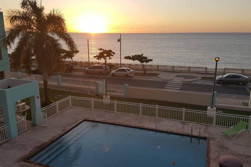 Summer All Year! Oceanfront With Pool A/C Aguadilla Dış mekan fotoğraf